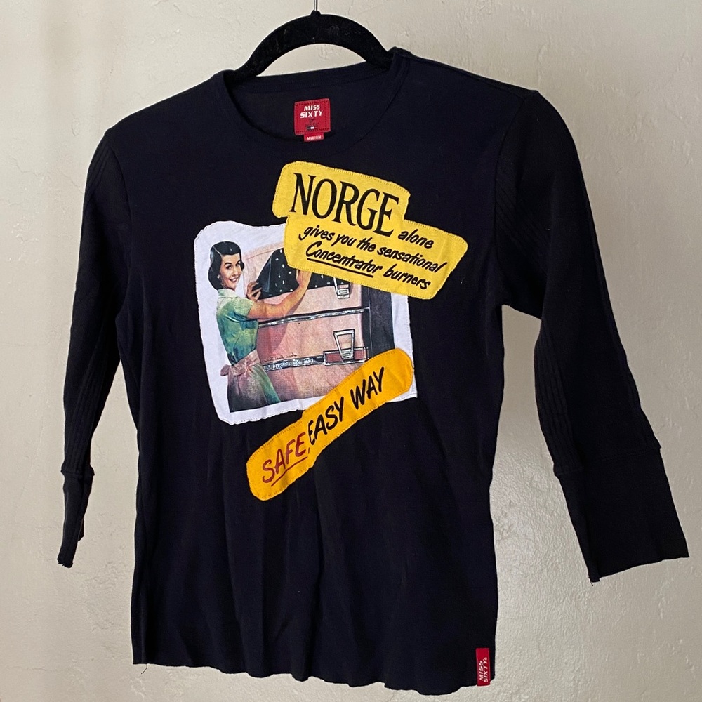 Vintage Miss Sixty Medium Patch T shirt
